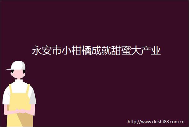 永安市小柑橘成就甜蜜大产业
