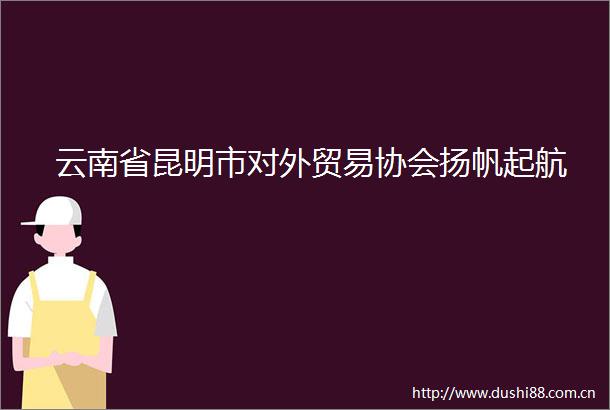 云南省昆明市对外贸易协会扬帆起航