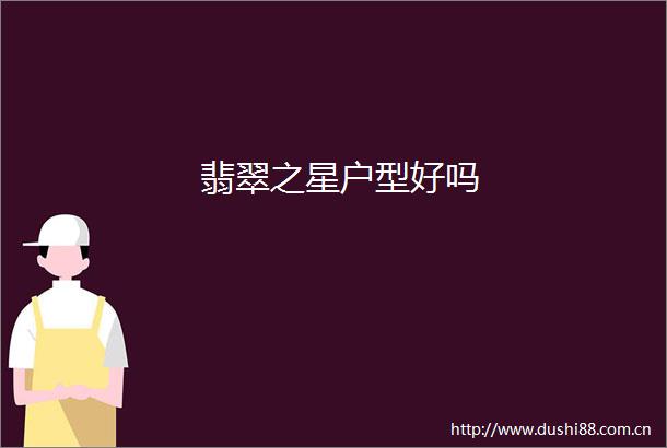 翡翠之星户型好吗