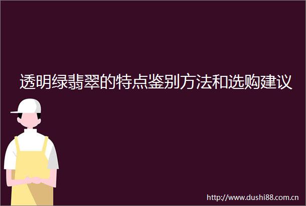 透明绿翡翠的特点鉴别方法和选购建议