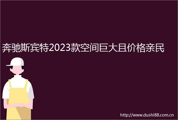 奔驰斯宾特2023款空间巨大且价格亲民