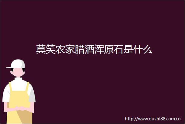 莫笑农家腊酒浑原石是什么