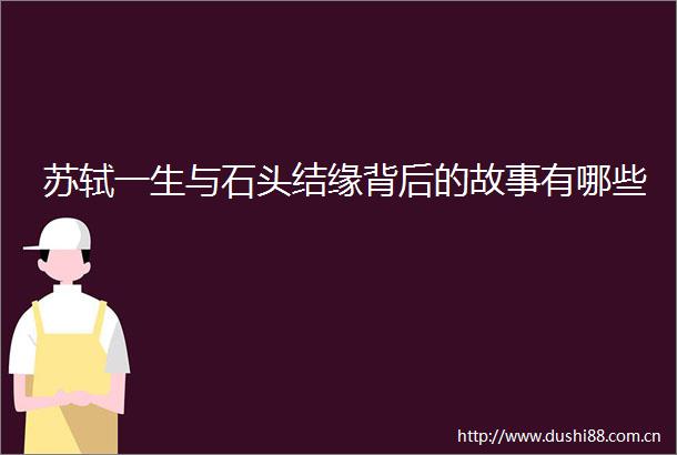 苏轼一生与石头结缘背后的故事有哪些