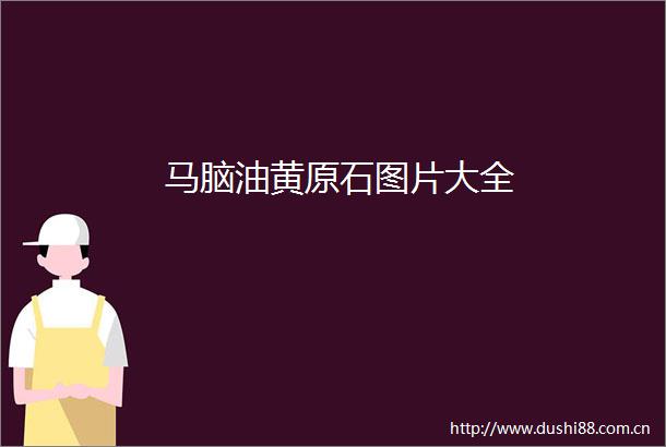 马脑油黄原石图片大全