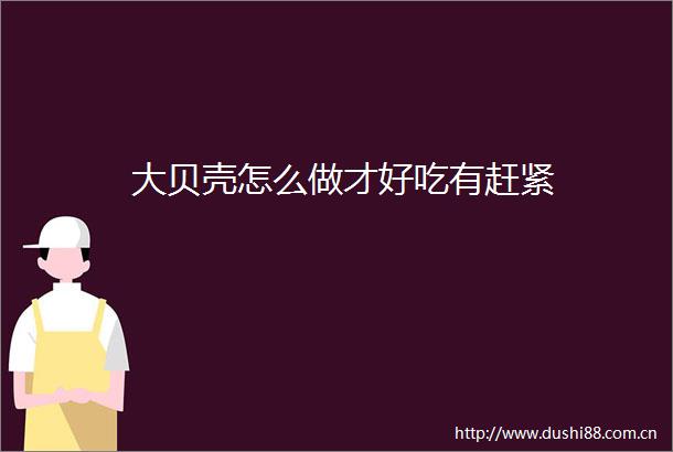 大贝壳怎么做才好吃有赶紧