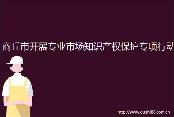 商丘市开展专业市场知识产权保护专项行动