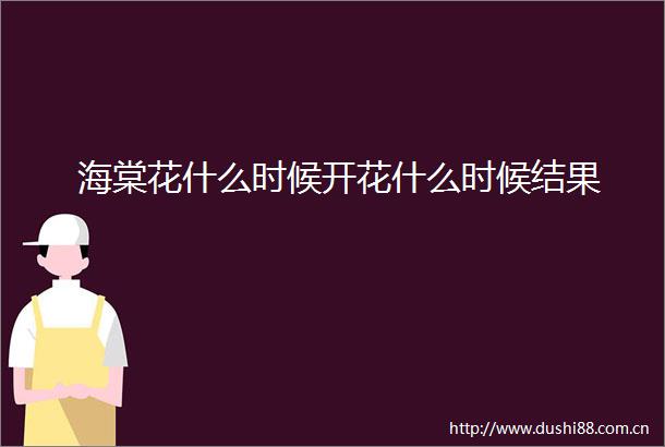 海棠花什么时候开花什么时候结果