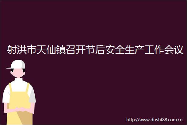 射洪市天仙镇召开节后安全生产工作会议