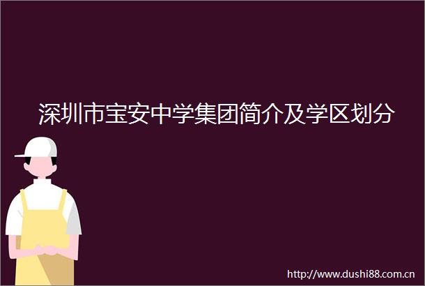 深圳市宝安中学集团简介及学区划分