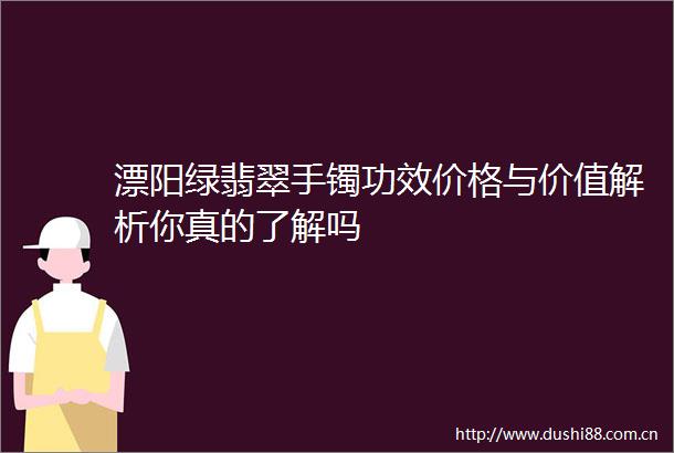 漂阳绿翡翠手镯功效价格与价值解析你真的了解吗