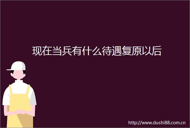 现在当兵有什么待遇复原以后