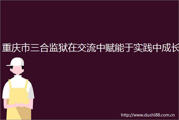 重庆市三合监狱在交流中赋能于实践中成长