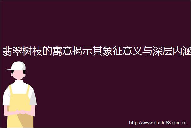 翡翠树枝的寓意揭示其象征意义与深层内涵