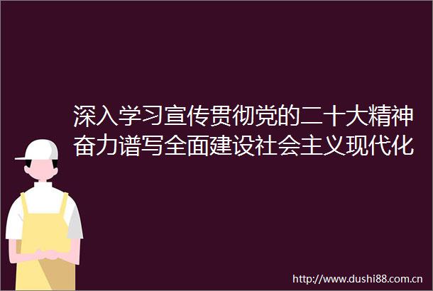 深入学习宣传贯彻党的二十大精神奋力谱写全面建设社会主义现代化龙岩篇章