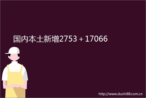 国内本土新增2753＋17066