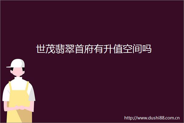 世茂翡翠首府有升值空间吗