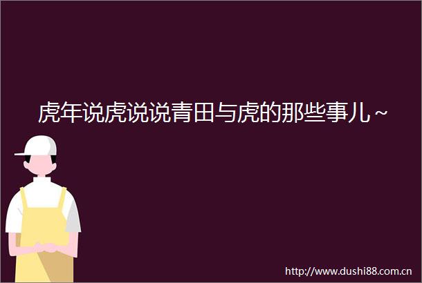 虎年说虎说说青田与虎的那些事儿～