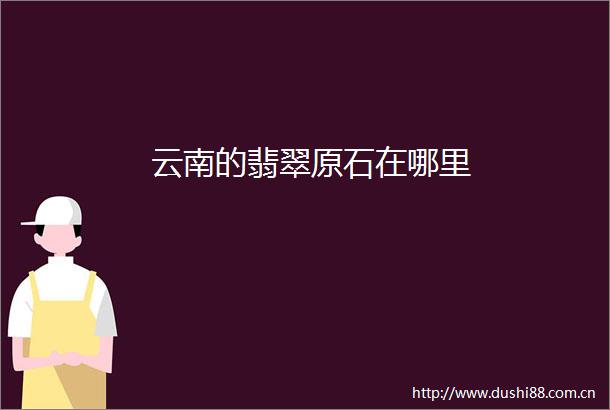 云南的翡翠原石在哪里