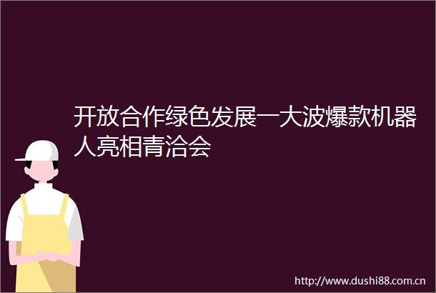 开放合作绿色发展一爆款机器人亮相青洽会