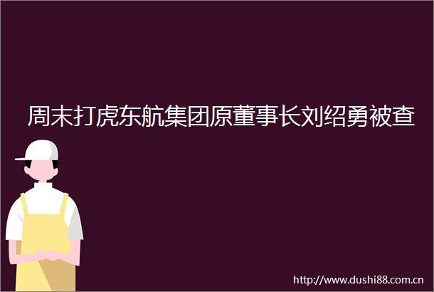 周末打虎东航集团原董事长刘绍勇被查