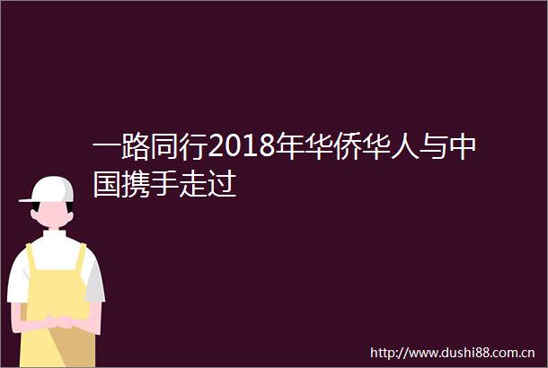 一路同行2018年华侨华人与携手走过