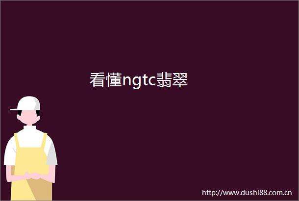 看懂ngtc翡翠