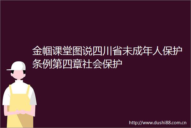 金帼课堂图说四川省未成年人保护条例第四章社会保护