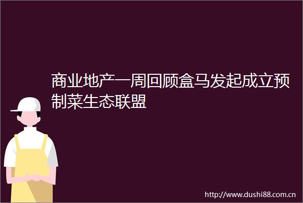 商业地产一周回顾盒马发起成立预制菜生态联盟
