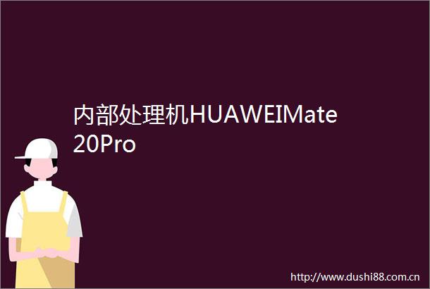 内部处理机HUAWEIMate20Pro