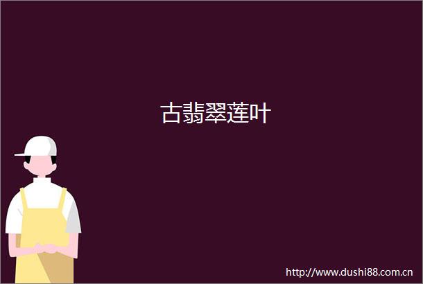 古翡翠莲叶