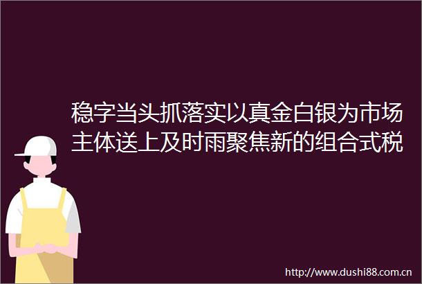 稳字当头抓落实以真金白银为市场主体送上及时雨聚焦新的组合式税费支持政策落实进展