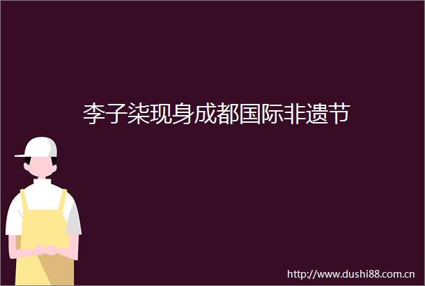 李子柒现身成都国际非遗节