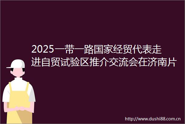 2025一带一路经贸代表走进自贸试验区推介交流会在济南片区成功举办