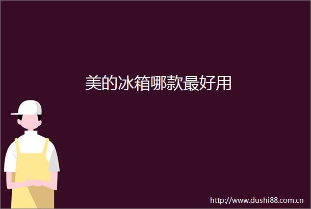 美的冰箱哪款最好用