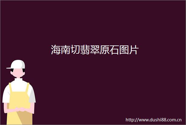 海南切翡翠原石图片