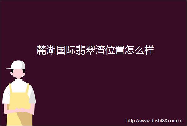 麓湖国际翡翠湾位置怎么样