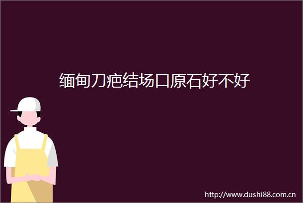缅甸刀疤结场口原石好不好