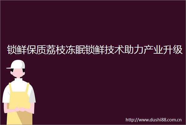 锁鲜保质荔枝冻眠锁鲜技术助力产业升级
