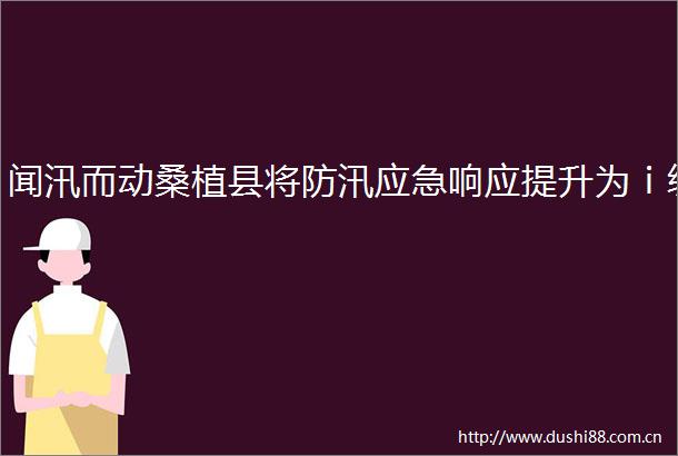 闻汛而动桑植县将防汛应急响应提升为ⅰ级