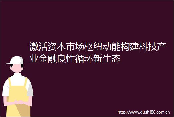 激活资本市场枢纽动能构建科技产业金融良性循环新生态