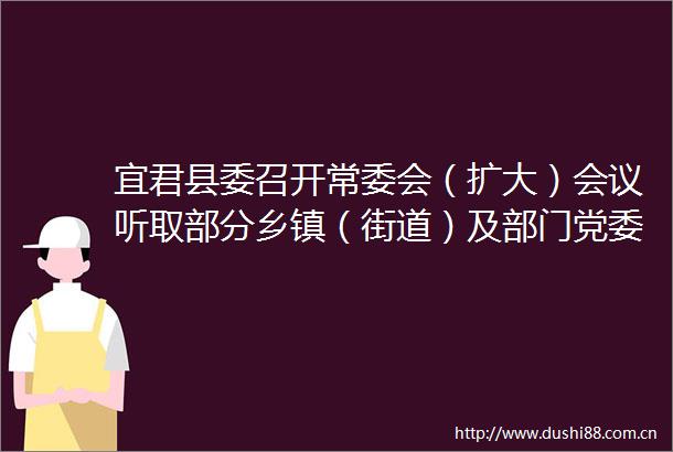 宜君县委召开常委会（扩大）会议听取部分乡镇（街道）及部门党委（党组）书记述责述廉