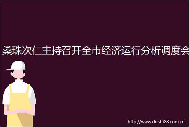 桑珠次仁主持召开全市经济运行分析调度会
