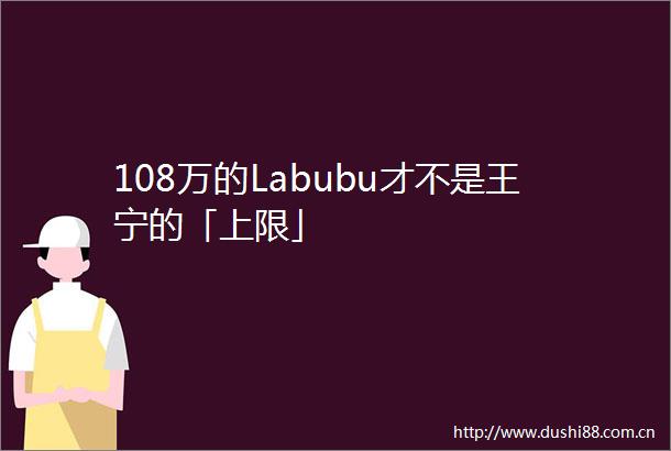 108万的Labubu才不是王宁的「上限」