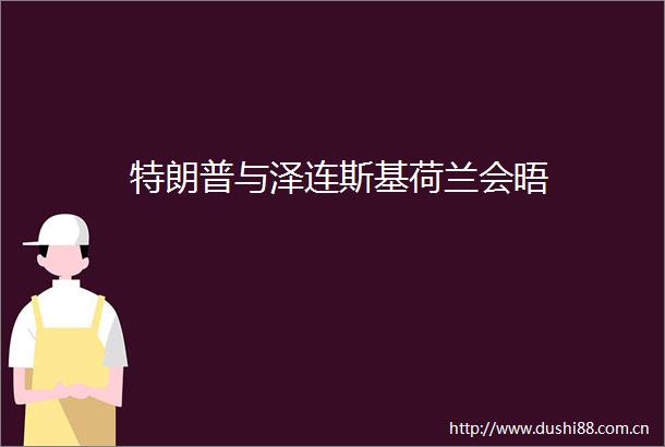 特朗普与泽连斯基荷兰会晤