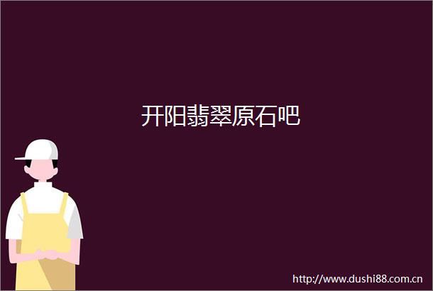 开阳翡翠原石吧