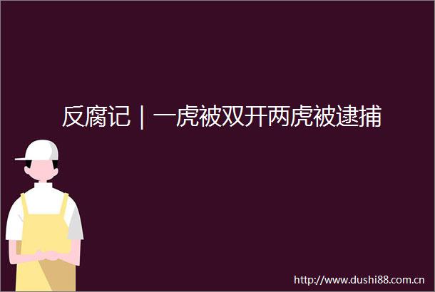 记｜一虎被双开两虎被逮捕