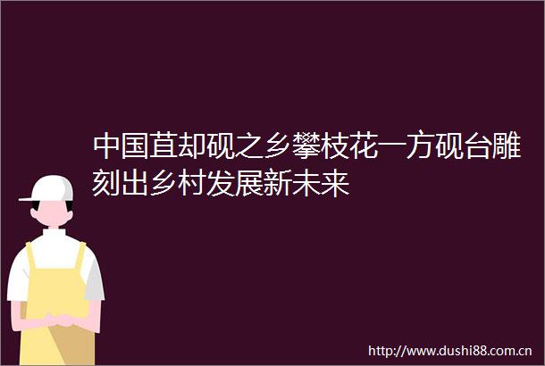 苴却砚之乡攀枝花一方砚台雕刻出乡村发展新未来