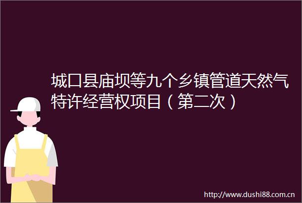 城口县庙坝等九个乡镇管道天然气特许经营权项目（第二次）