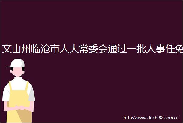 文山州临沧市人大常委会通过一批人事任免