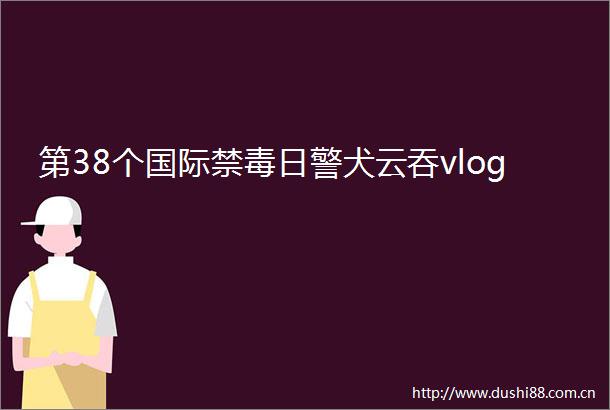 第38个国际禁毒日警犬云吞vlog
